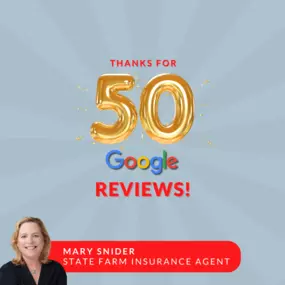 Thank you for 50 Google reviews!