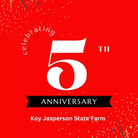 It's our 5th Anniversary as your local State Farm Agent! It is such a pleasure to be a part of this community. Thank you for all you do! We truly value you as our customers!