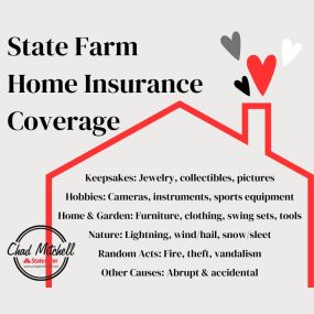 What does homeowners insurance cover? Of course, the ability to repair or replace your home is foremost in homeowners coverage, but it also covers the items you value that aren’t permanently attached to your home or your property. Like, for instance... 
Text or call us to review your homeowners policy or get setup today!