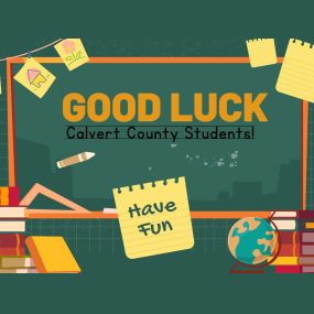 Good luck to all the students and teachers returning to school today and tomorrow! We hope you have the best school year! #20242025 #backtoschool #calvertcounty #somd #gibsonstatefarm