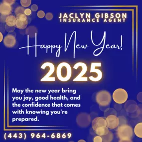 ✨Happy New Year from your friends at Jaclyn Gibson Insurance Agency!✨