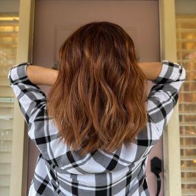 Custom copper hair color