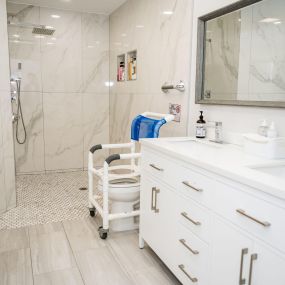 Resident bathroom at Memory Lane Assisted Living Michigan