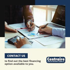 Call Centraire Heating & Air Conditioning to learn more about our Financing Options in Edina, MN
