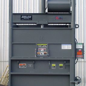 Designed to bale corrugated, plastic, newspaper and other non-ferrous materials. Vertical balers are a compact way to reduce waste and associated disposal costs. In other words, save money and space. These balers are easy to use and designed to ensure operator safety. The vertical baler has value and durability which withstands the demands of the recycling industry.