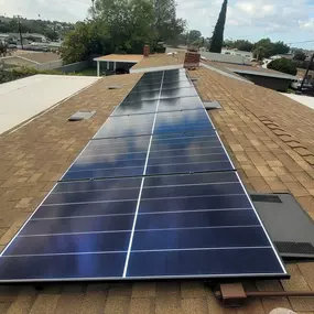 Solar panel rooftop installation