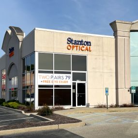 Storefront at Stanton Optical store in Carmel, IN 46032