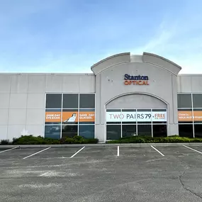 Storefront at Stanton Optical store in Carmel, IN 46032