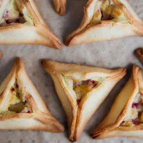 Raspberry Rose Hamantaschen