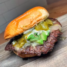 THE GREEN CHILI BURGER