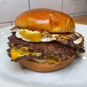 Double Cheeseburger with Egg