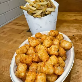 FRIES AND TATER TOTS