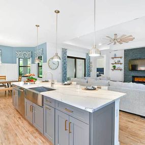 Joyce - Model Home - Open-Concept Kitchen Opens onto the Great Room and Breakfast Area