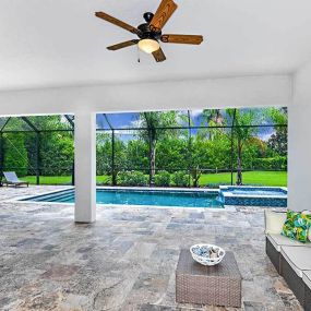 Joyce - Model Home - Extended Covered Lanai Option with Pavers Plus an Added Pool