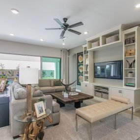 Harmony at Montecito in Estrella - Family Room and Sliding Doors to Patio