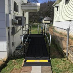 Amramp of TN installed this ramp in Chattanooga for a patient who can now get from his home to therapy and doctor appointments!