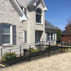 Amramp of TN installed this ramp for a customer in Murfreesboro, TN so she could be released from rehab. They anticipate needing the ramp for 2-3 months, after which our crew will dis-assemble and remove the ramp. In the meantime, the customer can get in and out of her home safely and easily!