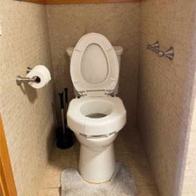 Amramp of Eastern Tennessee recently traveled to Marion, VA and installed this bathroom grab bar at a customers residence.