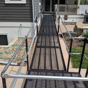 The Amramp Denver team installed this wheelchair ramp at this beautiful Louisville, CO home.