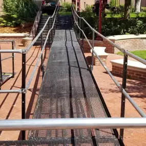 Amramp Denver installed this 85 foot long wheelchair ramp at the University of Denver- Craig Hall.