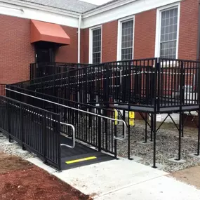 Bob & Kim Danek and the Amramp CT-Eastern NY team installed this 94' commercially compliant Amramp PRO ramp at St. Rose Church in East Hartford, CT.