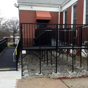 Bob & Kim Danek and the Amramp CT-Eastern NY team installed this 94' commercially compliant Amramp PRO ramp at St. Rose Church in East Hartford, CT.