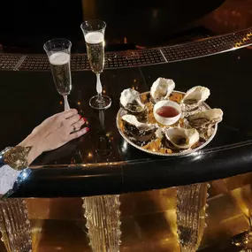 Champagne and oysters at Artist's Bar