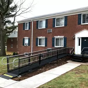 Dave Hoglund and his Amramp NE Pennsylvania/Central NJ team installed this commercially compliant Amramp PRO ramp in Highland Park, NJ.