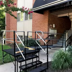 Greg and the Baltimore/No. VA team installed this modular ramp for this veteran's home in Annandale, VA.