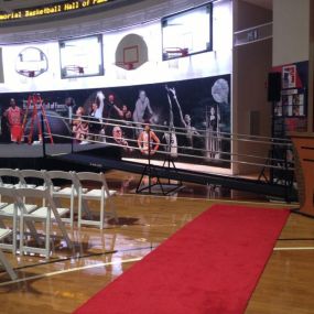 Amramp provides wheelchair access for NBA Hall of Fame 2013 Ceremony.