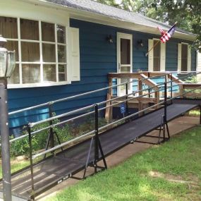 Bill Grove and the Amramp Richmond team installed this wheelchair ramp at a home in Richmond, VA.