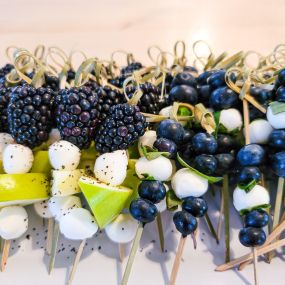 Catering-Fruit Caprese Skewers with Earl Grey Tea