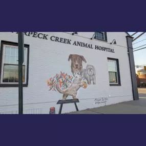 Mural at Overpeck Creek Animal Hospital.