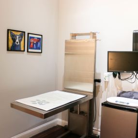 Our facility houses multiple exam rooms, a treatment area, an in-house laboratory, a surgical suite, and digital radiography and ultrasound technology.