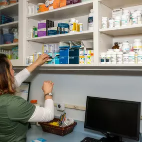 The facility at Hartsdale Veterinary Hospital houses an on-site pharmacy to give our clients convenient and direct access to a wide range of medications their pets may need.