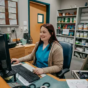 Our reception team gives the warmest greetings to our clients and their very special pets.