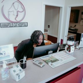 Our front desk is always ready to greet you with a smile!