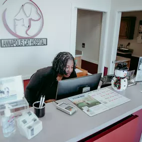 Our front desk is always ready to greet you with a smile!