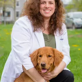 Dr. Julie Fixman earned her degree from Cornell University in 1998, and is now a committed veterinarian and co-owner of South Putnam Animal Hospital. She is a member to a number of professional organizations, including a role as the past president of the Hudson Valley Veterinary Medical Society. At home, Dr. Fixman has a son, daughter, Golden Retriever, cat, and an ever changing number of chickens. She has a very busy family life as a “hockey mom”, and enjoys hiking, cooking, reading, skiing, an