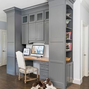 Dynasty by Omega Cabinetry: Desk with Storage