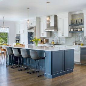 Kitchen with New England Tones