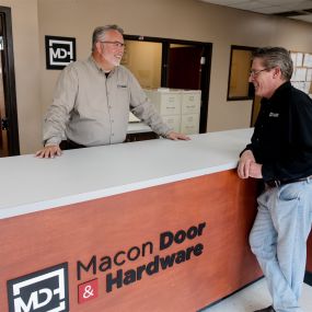 Checkout counter at Macon Door & Hardware in Macon, Ga.