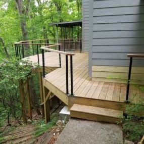 Ace Handyman Services NW Metro Atlanta Deck Stair Transformation