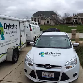 Precision Today Plumbing Heating Cooling Electrical (Dykstra Home Services) car and van