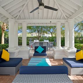Comfortable outdoor seating area