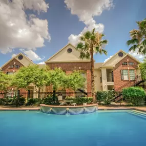 Swimming pool front view