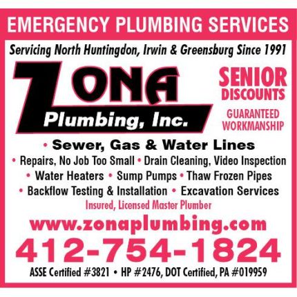 Logo from Zona Plumbing Inc