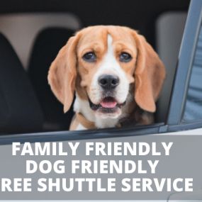 The Auto Repair Place is dog friendly and we offer free shuttle service!