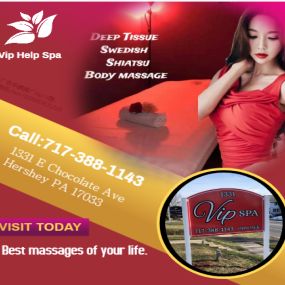 Vip Help Spa is the place where you can have tranquility, absolute unwinding and restoration of your mind, 
soul, and body. We provide to YOU an amazing relaxation massage along with therapeutic sessions 
that realigns and mitigates your body with a light to medium touch utilizing smoother strokes.