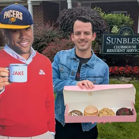 Jake from Amy Henry State Farm Office is all in on the Pacers winning the 2025 NBA Finals! Today Jake is wearing his Pacers hat and making sure apartment renters are insured while watching the Pacers for tonight’s game. To the partnered apartment complexes, we appreciate your support and continuation of our services! Do we think the Indiana Pacers are going to go up 3-1 in game 4? Well, Jake believes so.
